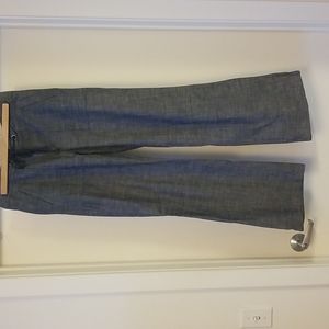 Blue Chambray wide leg pants size 8